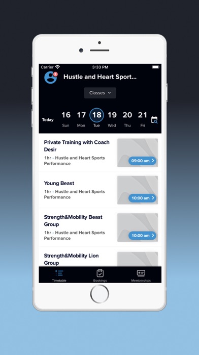 Hustle and Heart Sports Screenshot