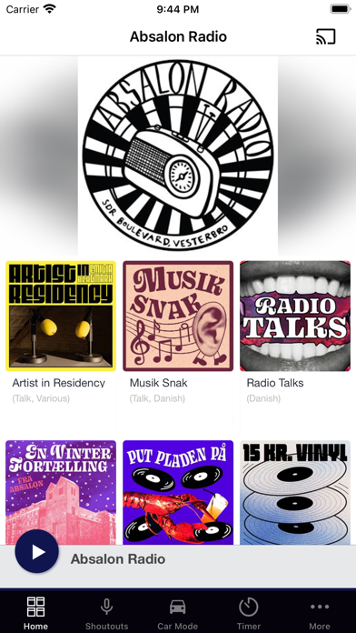 Absalon Radio Screenshot