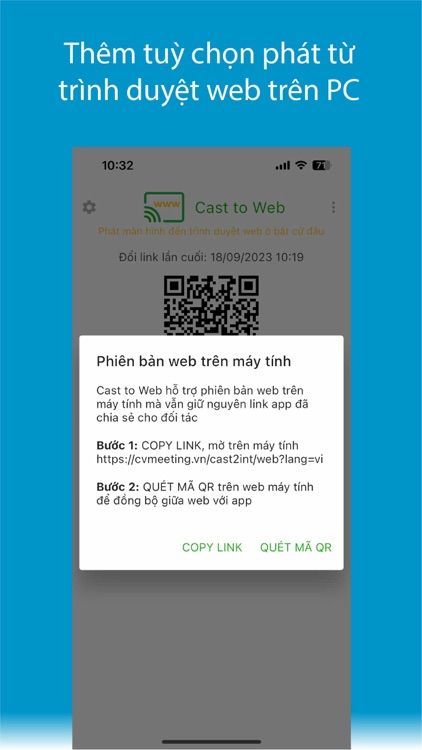 Cast to Web - Phát màn hình screenshot-3
