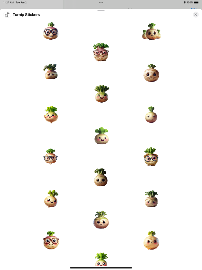 Turnip Stickers