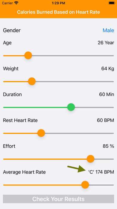 Calories Burned & Weight loss Screenshot