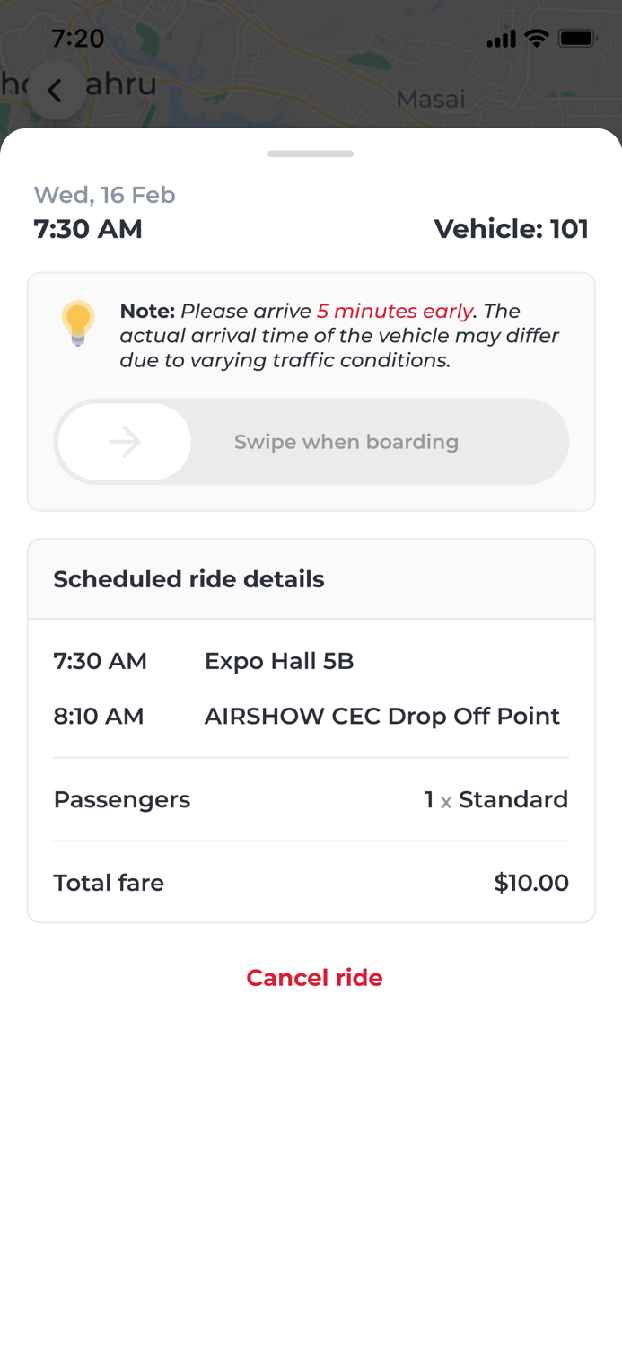 Singapore Airshow Shuttle