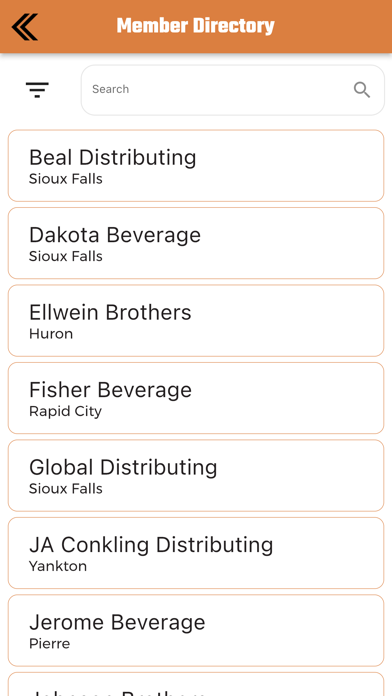 South Dakota Beer Distributors Screenshot