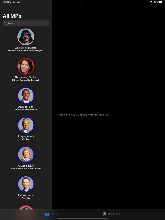 In Common Info about your MPs