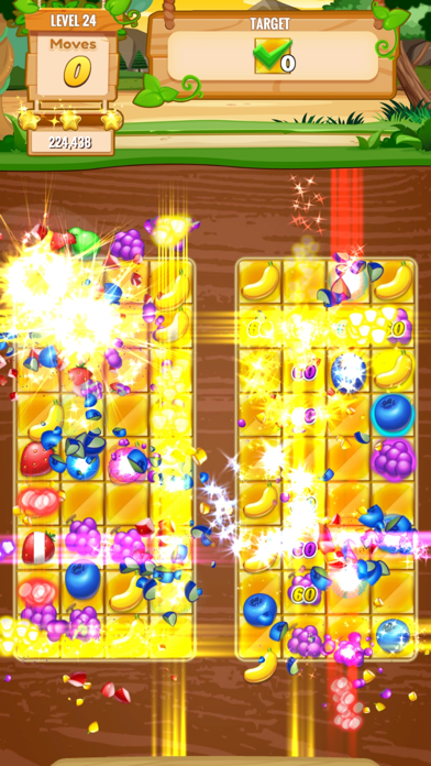 Shiro Sweet Fruit Match 3 Game Screenshot