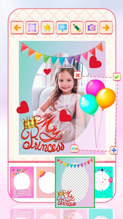 Princess Party Photo Frames Screenshot