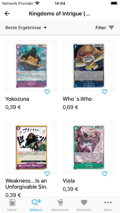 Gate to the Games Karten Shop Screenshot