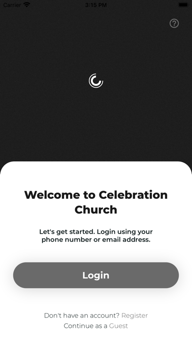 The Celebration App Screenshot