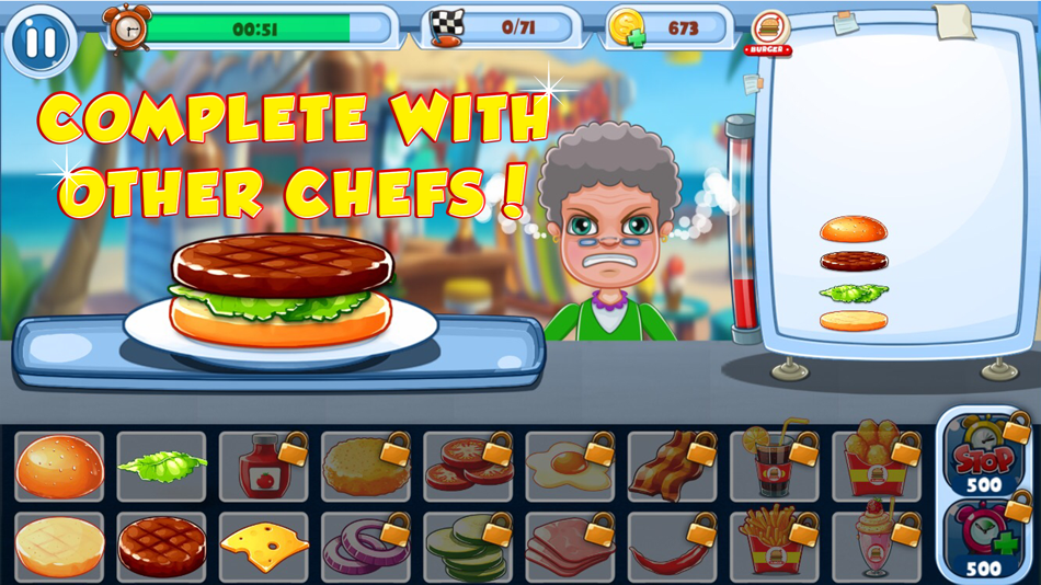 #2. Burger Shop: Fast Food Games (iOS) 由: Paresh Gundaniya