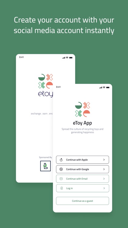 eToy App: Swap, Giveaway, Sell