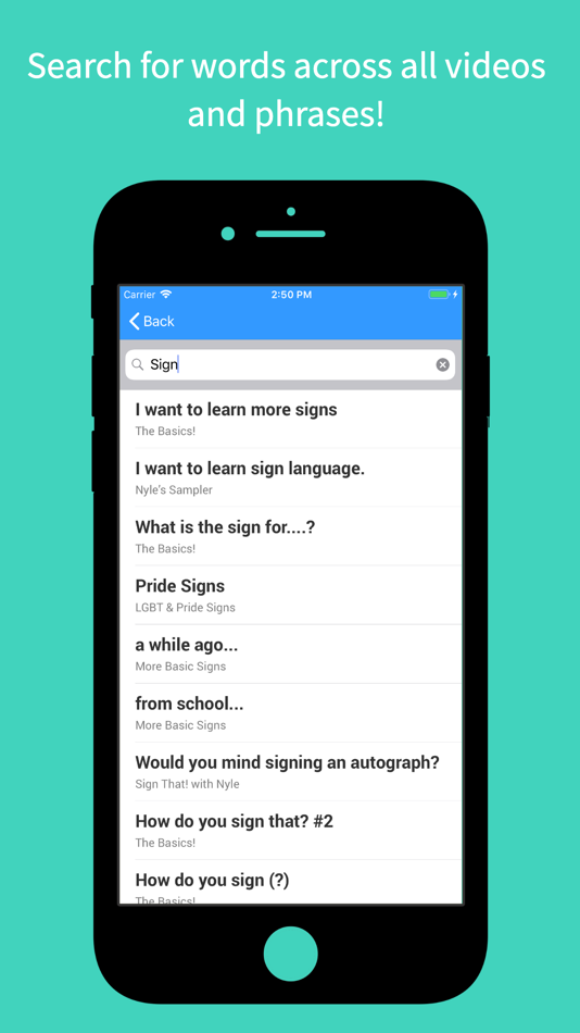 #3. The ASL App (iOS) By: DeafDigits Inc