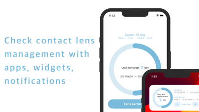 Contact Lens Reminder - Widget Screenshot