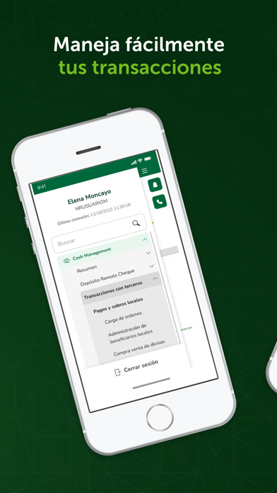 Cash Management Produbanco Screenshot