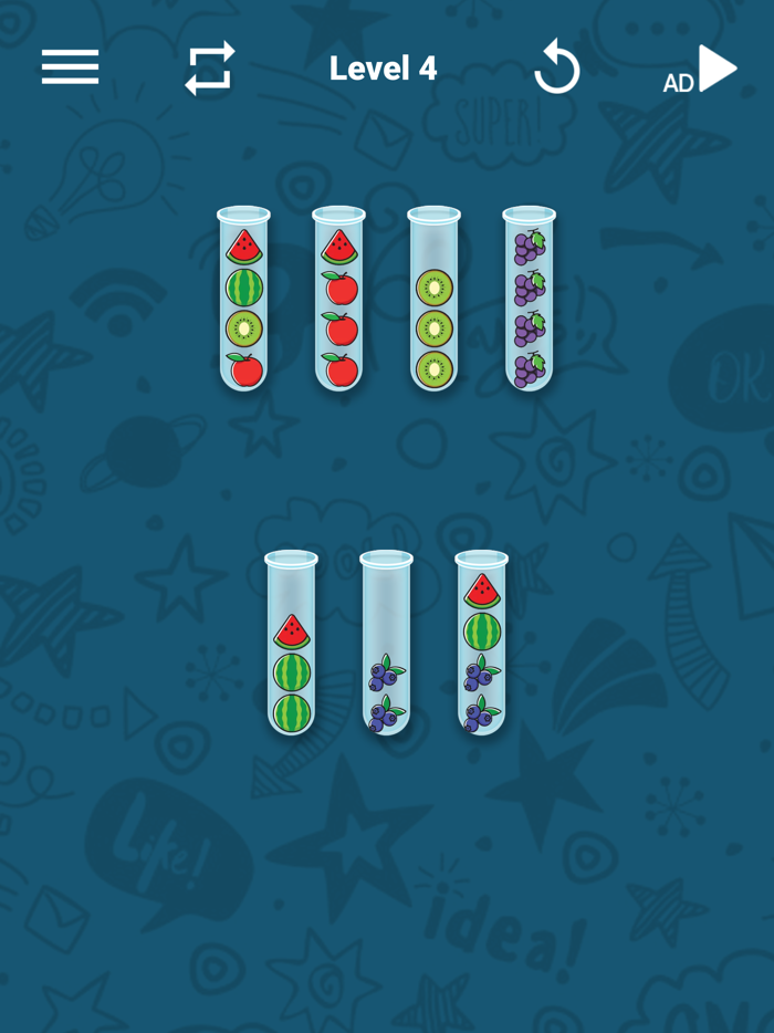 Watermelon Sort - Balls Puzzle