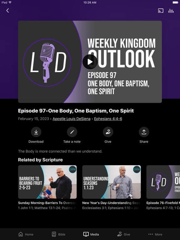 The Gate Church Jacksonville iPad screenshot 3 - Lifestyle app