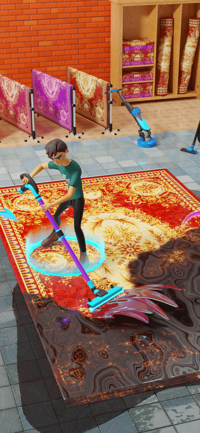 Clean The Carpet ASMR Washer