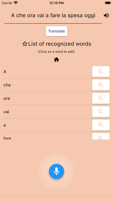 AI Italian Dictionary Screenshot