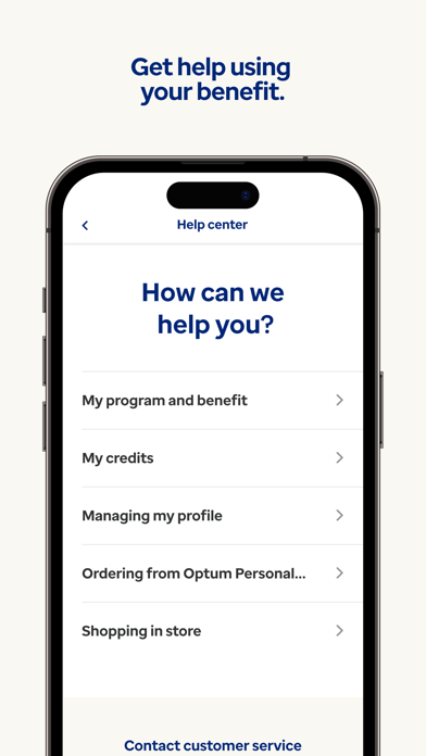 Optum Personal Care Screenshot
