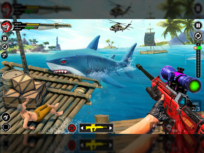 Shark Attack Simulator Game 3D