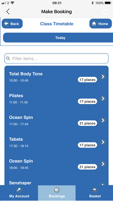 Ocean Fitness Screenshot