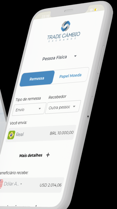 Trade Câmbio app screenshot 2