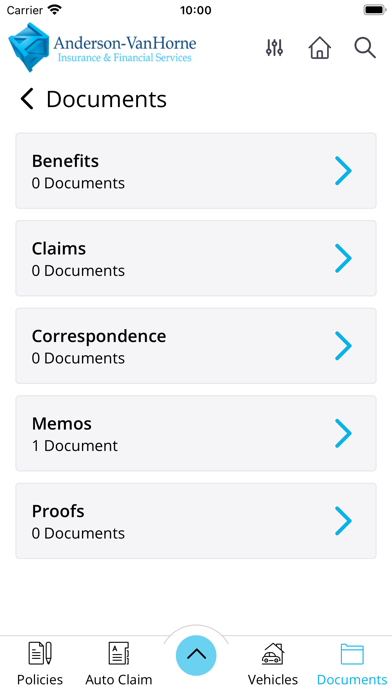 Anderson-VanHorne Insurance Screenshot