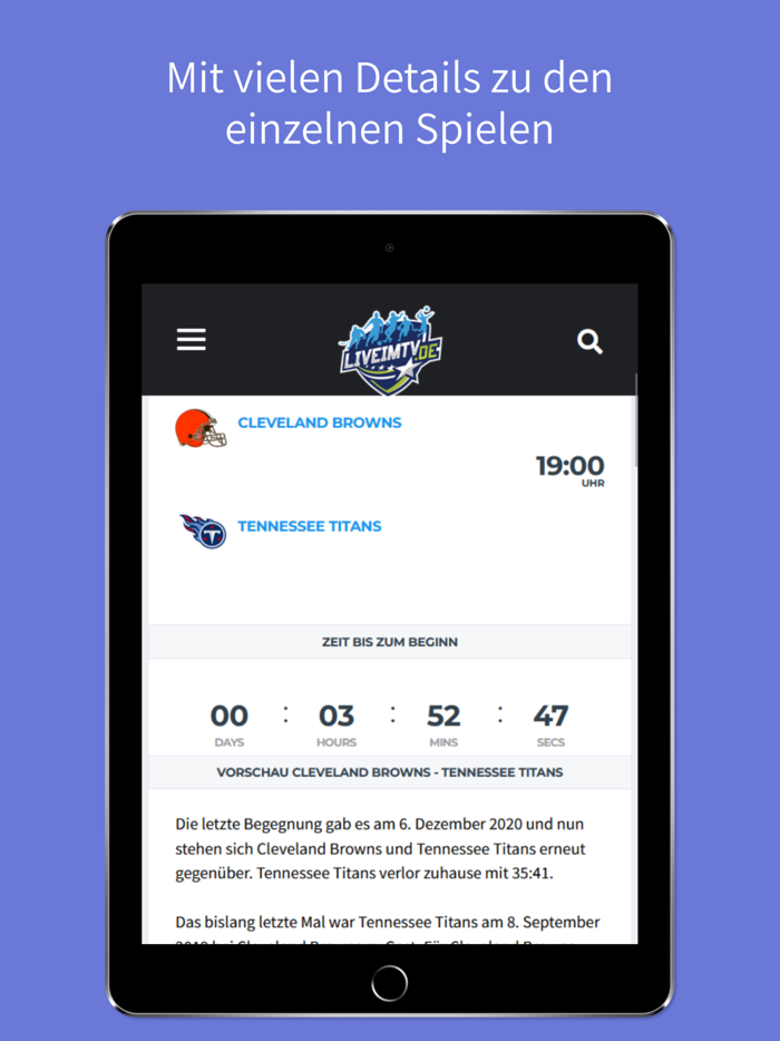 Live im TV - Sport Live