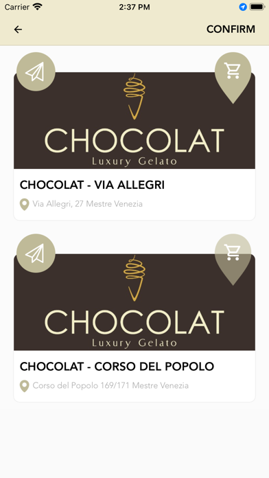 Chocolat Luxury Gelato Screenshot