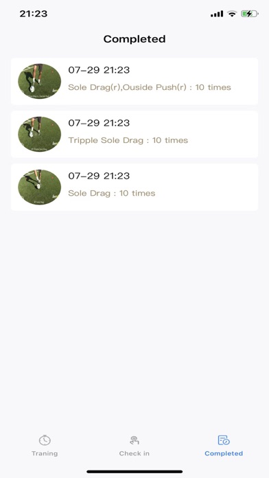 Winner-Football Training Clock Screenshot