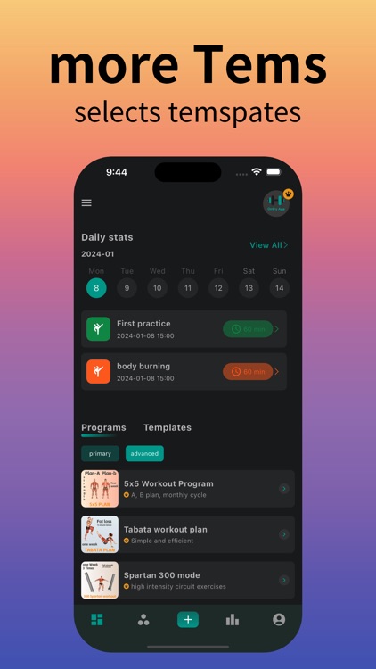 OnTry-fitness workout
