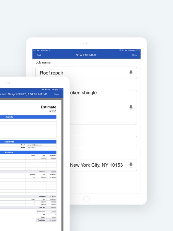 Screenshot #6 pour Job Estimates & Invoices