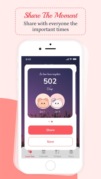 Couple App: Count Days in Love Screenshot