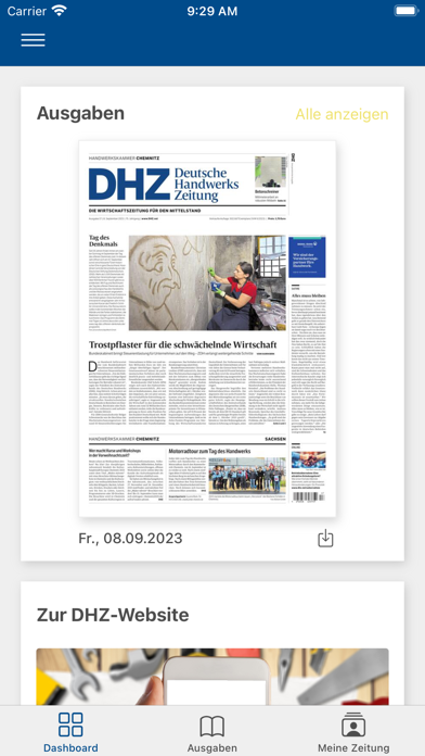 Deutsche Handwerks Zeitung Screenshot
