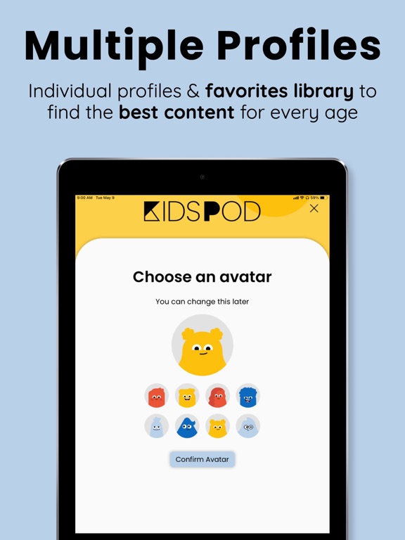 KidsPod - Podcasts for Kids iPad screenshot 10 - Entertainment app