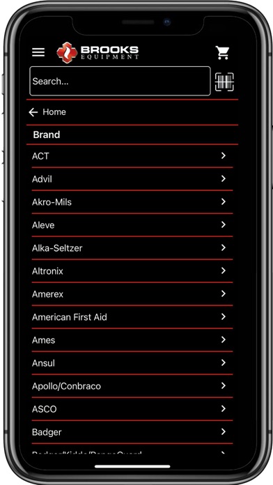 Brooks Equipment Screenshot