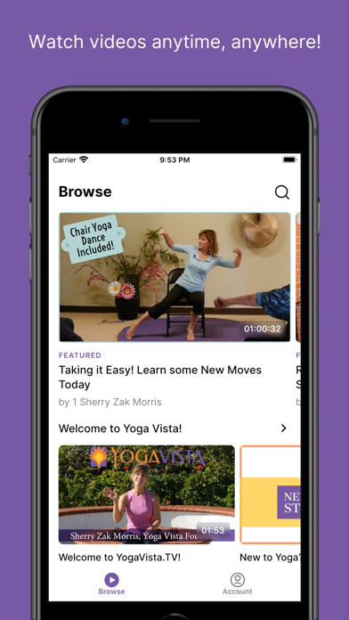 Yoga Vista App Screenshot