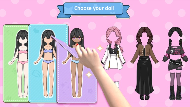 Kawaii Paper Doll Dressup Game
