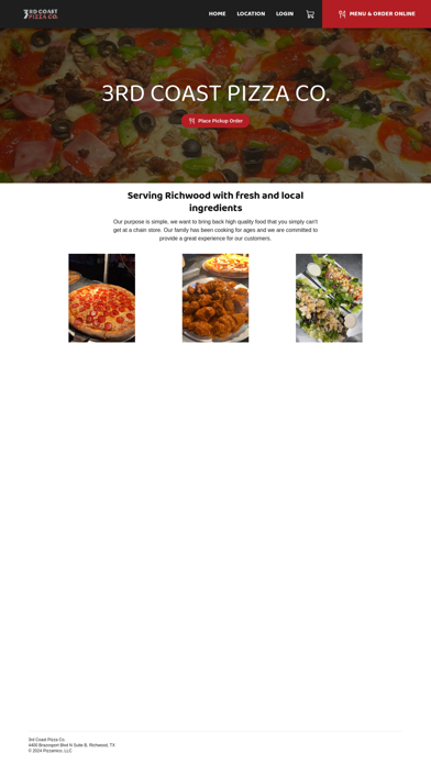 3rd Coast Pizza Co. Screenshot 1 - AppWisp.com 3rd Coast Pizza Co. Screenshot 1 - AppWisp.com