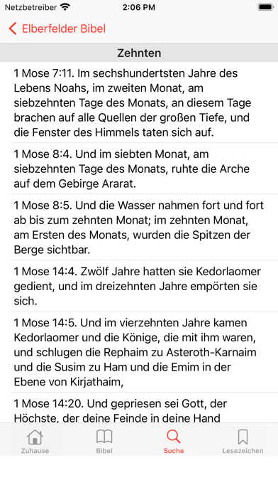 Elberfelder Heilige Bibel Screenshot