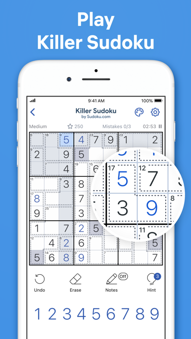 Killer Sudoku by Sudoku.com Screenshot
