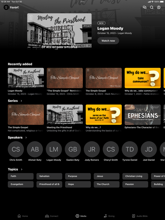 Equipped Church iPad screenshot 3 - Education app
