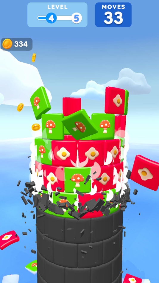 #4. Mahjong Tower 3D (iOS) โดย: MYAPPFREE S.R.L.