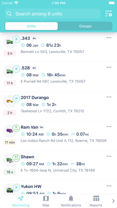 Inteletrack Mobile Screenshot