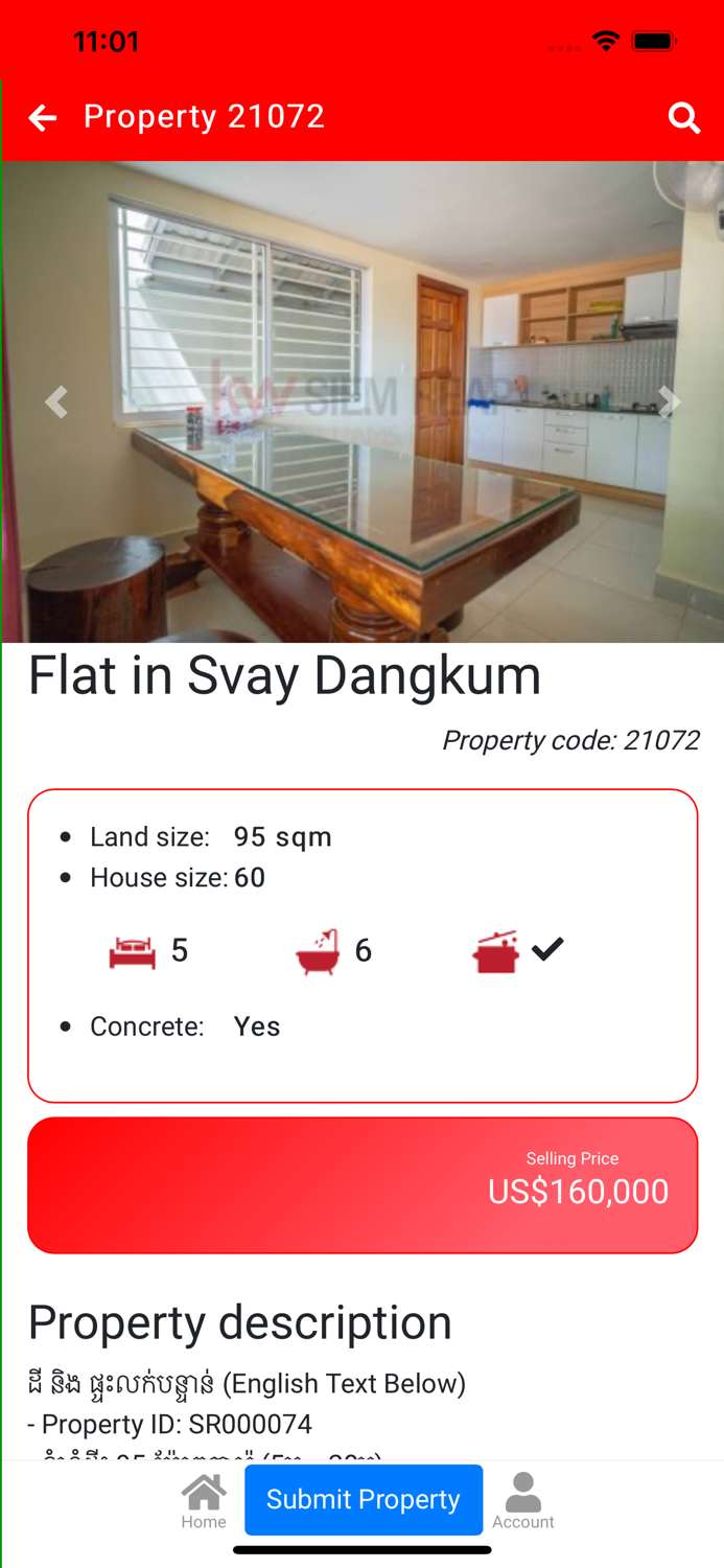 Siem Reap Property Area