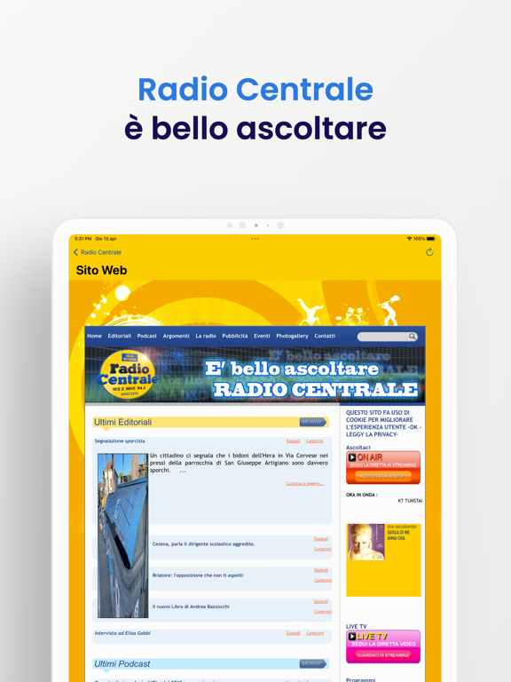 Screenshot #6 pour Radio Centrale