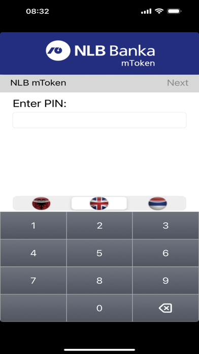 NLB mToken Kosova Screenshot