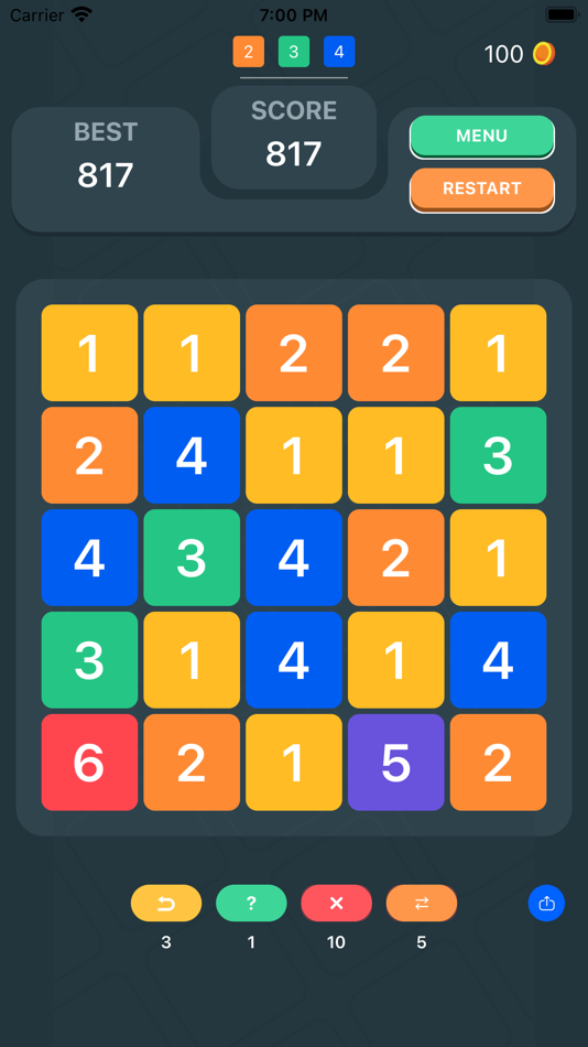 #1. Match number puzzle (iOS) 由: ALEKSANDR PENKOV