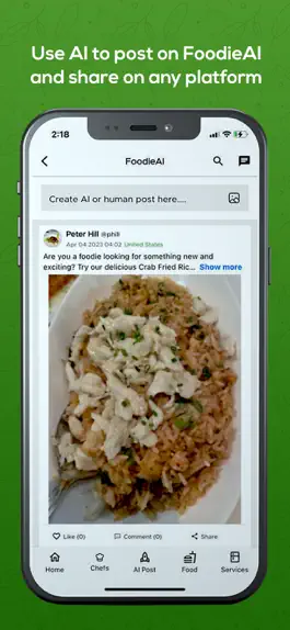 Game screenshot FoodieAI apk