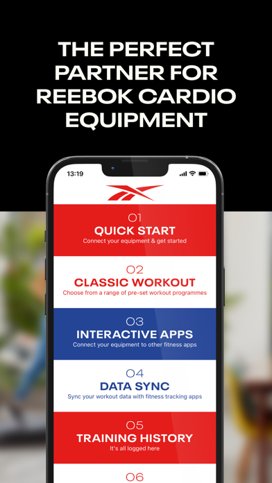 Reebok Console App Screenshot