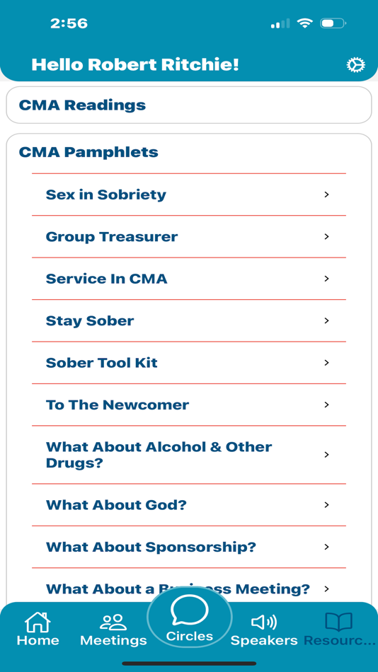 #7. CMA Mobile (iOS) 由: Crystal Meth Anonymous
